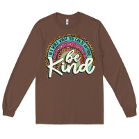 Chestnut be kind   leopard Long Sleeve Tee - JahusDesignShop