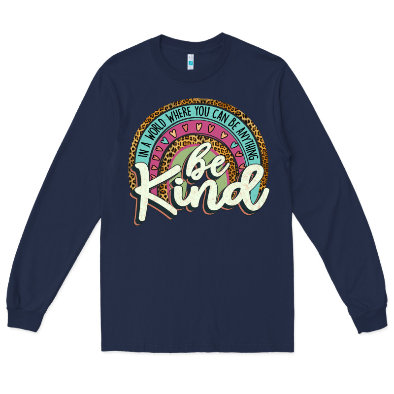 Be Kind   Leopard Long Sleeve Tee by JahusDesignShop | Teevron