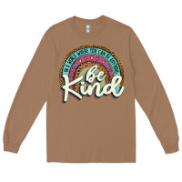 Toasted Coconut be kind   leopard Long Sleeve Tee - JahusDesignShop