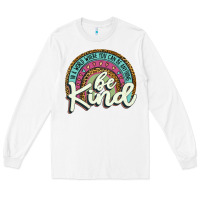 White be kind   leopard Long Sleeve Tee - JahusDesignShop