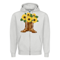 Dove Grey cowgirl boots Zipper Hoodie - Bettercallsaul