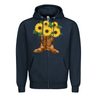 Navy cowgirl boots Zipper Hoodie - Bettercallsaul