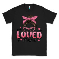 Black one loved mama messy bun Classic Tee - MaliasSmallBusiness