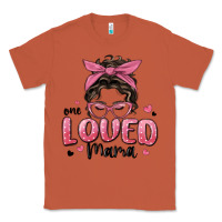 Copper one loved mama messy bun Classic Tee - MaliasSmallBusiness