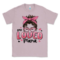 Lilac one loved mama messy bun Classic Tee - MaliasSmallBusiness