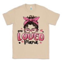 Mushroom one loved mama messy bun Classic Tee - MaliasSmallBusiness
