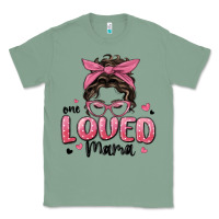 Sage one loved mama messy bun Classic Tee - MaliasSmallBusiness