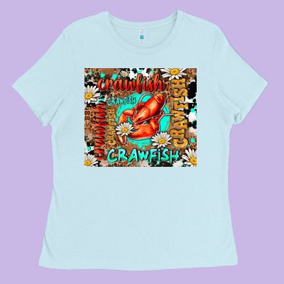 Western Crawfish Ladies Tee Designed By Adodesignshop