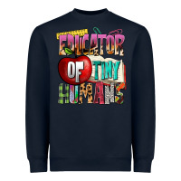 Navy educator of tiny humans Heavyweight Sweatshirt - NancyCooperArtShop