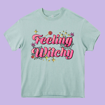 Feeling Witchy Heavy Core Tee Designed By Adodesignshop