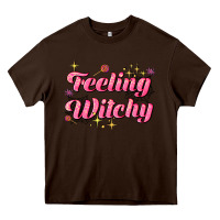Chocolate Brown feeling witchy Heavy Core Tee - AdoDesignShop