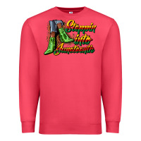Cardinal steppin into juneteenth heels Premium Sweatshirt - CowGirlArtShop