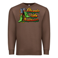 Chestnut steppin into juneteenth heels Premium Sweatshirt - CowGirlArtShop