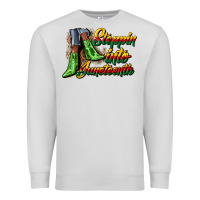 Dove Grey steppin into juneteenth heels Premium Sweatshirt - CowGirlArtShop