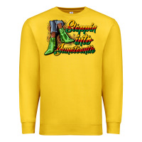 Lemon steppin into juneteenth heels Premium Sweatshirt - CowGirlArtShop
