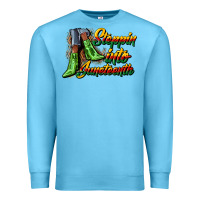 Ocean Blue steppin into juneteenth heels Premium Sweatshirt - CowGirlArtShop