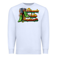White steppin into juneteenth heels Premium Sweatshirt - CowGirlArtShop