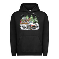 Pigment Black merry christmas gnomies Urban Hoodie - FaDigitalArtStudio