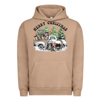 Pigment Burro merry christmas gnomies Urban Hoodie - FaDigitalArtStudio