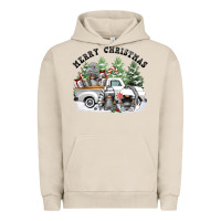 Pigment French Oak merry christmas gnomies Urban Hoodie - FaDigitalArtStudio