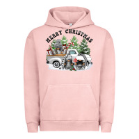 Pigment Salmon merry christmas gnomies Urban Hoodie - FaDigitalArtStudio