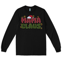 Black mama claus Long Sleeve Tee - MaliasSmallBusiness