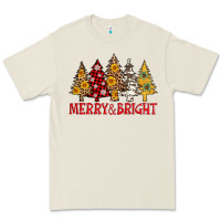 Bone merry and bright leopard christmas trees Premium Tee - AdoDesignShop