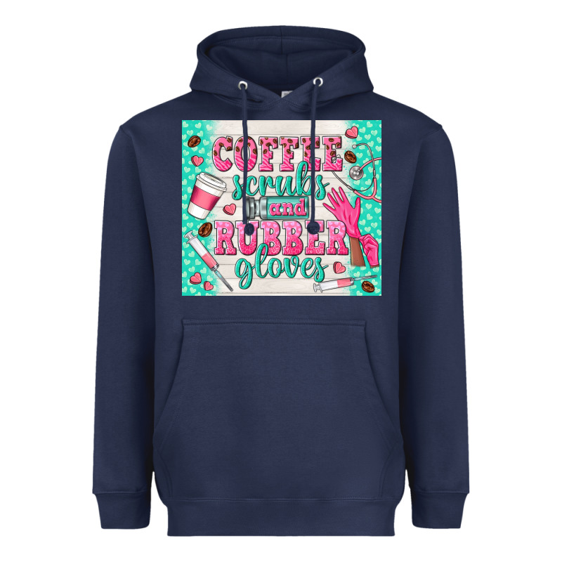 Coffee Scrubs And Rubber Gloves Heavyweight Hoodie by TumblerDesignByShophia | Teevron