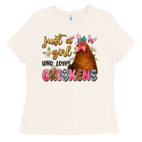 Just A Girl Who Loves Chickens Ladies Tee | Teevron