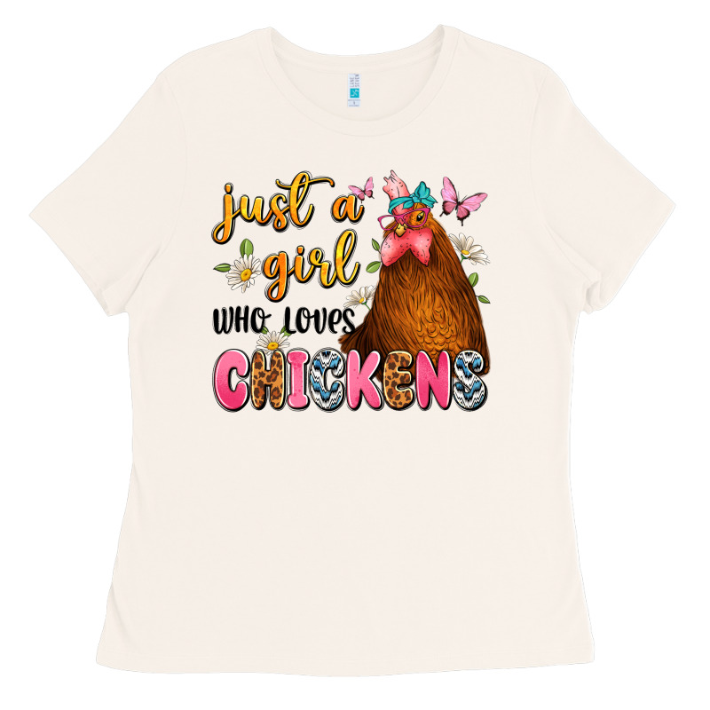 Just A Girl Who Loves Chickens Ladies Tee by JahusDesignShop | Teevron