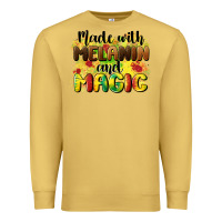 Antique Gold made with melanin and magic Premium Sweatshirt - CowGirlArtShop