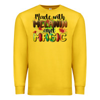 Lemon made with melanin and magic Premium Sweatshirt - CowGirlArtShop
