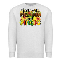 Oatmeal Heather made with melanin and magic Premium Sweatshirt - CowGirlArtShop