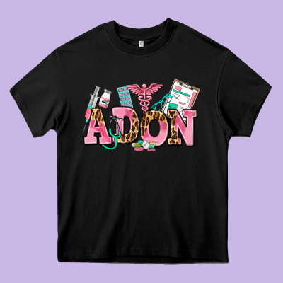 Adon Nurse Heavy Core Tee Designed By Adodesignshop