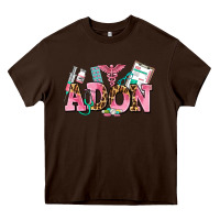 Chocolate Brown adon nurse Heavy Core Tee - AdoDesignShop