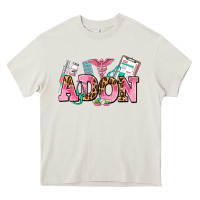 Cream adon nurse Heavy Core Tee - AdoDesignShop