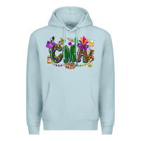 Blue Mist cma mardi gras cowgirl Premium Hoodie - CowGirlArtShop