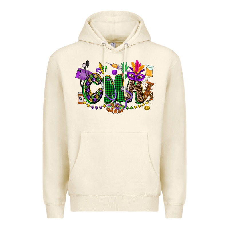 Cma Mardi Gras Cowgirl Premium Hoodie by CowGirlArtShop | Teevron