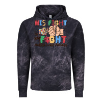 Cloud Black his fight is my fight autism awareness Vintage Hoodie - MaliasSmallBusiness