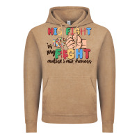 Vintage Coffee his fight is my fight autism awareness Vintage Hoodie - MaliasSmallBusiness