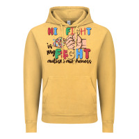 Vintage Mustard his fight is my fight autism awareness Vintage Hoodie - MaliasSmallBusiness