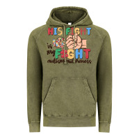 Vintage Olive his fight is my fight autism awareness Vintage Hoodie - MaliasSmallBusiness