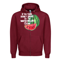 Burgundy Watermelon Crawl Zipper Hoodie - Bettercallsaul
