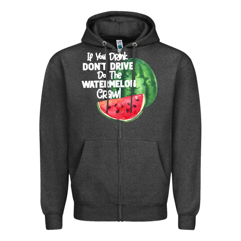 Watermelon Crawl Zipper Hoodie by Bettercallsaul | Teevron