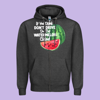 Watermelon Crawl Zipper Hoodie Designed By Bettercallsaul