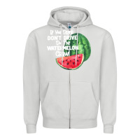 Dove Grey Watermelon Crawl Zipper Hoodie - Bettercallsaul