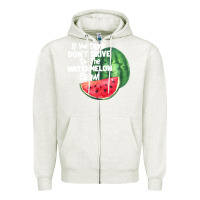 Oatmeal Heather Watermelon Crawl Zipper Hoodie - Bettercallsaul