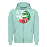 Seafoam Watermelon Crawl Zipper Hoodie - Bettercallsaul
