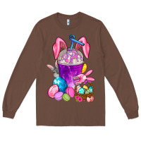 Chestnut Happy Easter coffee cup Long Sleeve Tee - NancyCooperArtShop