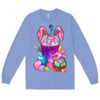 Colony Blue Happy Easter coffee cup Long Sleeve Tee - NancyCooperArtShop
